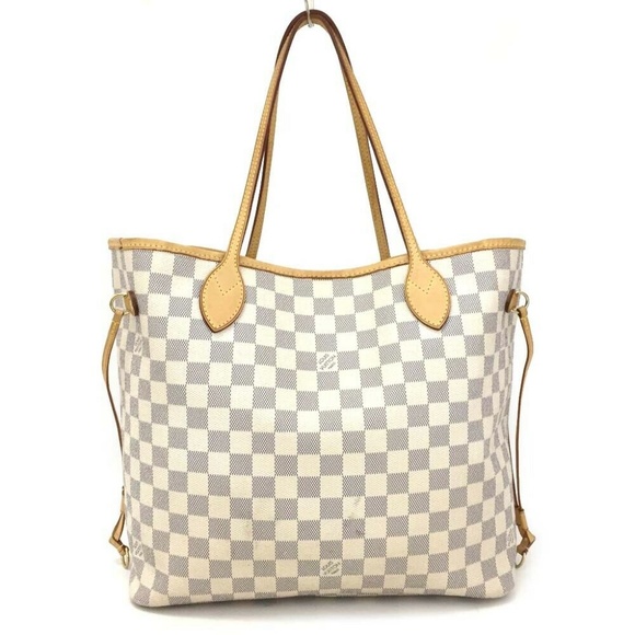 Louis Vuitton Handbags - 100% Auth Louis Vuitton Damier Azur Neverfull MM
